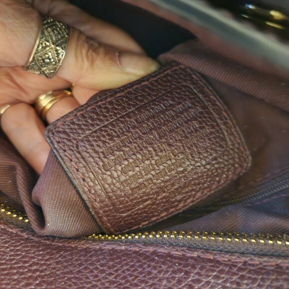 Like New Coach Turnlock Burgandy Leather Shoulder Bag - Picture 14 of 14